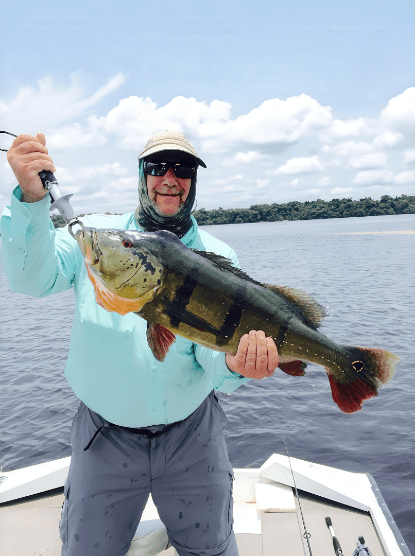 Peacock bass fishing photos and trophy catches from Amazon expeditions