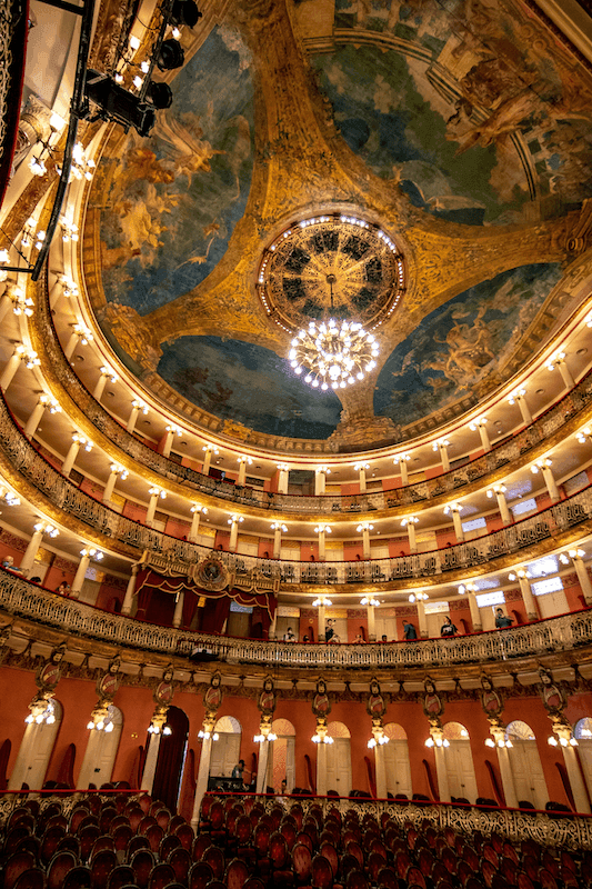 Historic Amazon Theatre opera house in Manaus