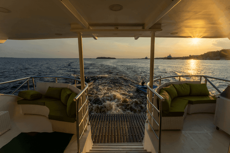 Luxury yacht accommodations and comfort